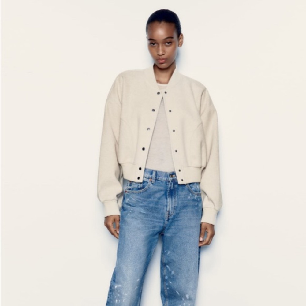 ❌sold❌Zara soft bomber jacket